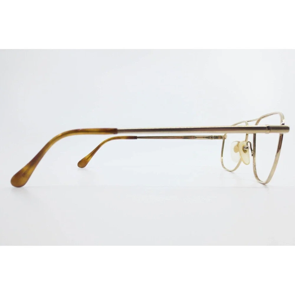 Oxford Polo Club Gold Aviator Eyeglasses 100% Titan 015 56-16-140 Mens Frames